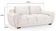 Azzuro Cream Velvet Fabric 2 Seater Sofa