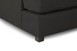 Carnaby Classic Black Fabric U Shape Corner Sofa Suite