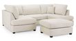 Carnaby Classic Beige Fabric U Shape Corner Sofa Suite