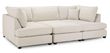 Carnaby Classic Beige Fabric U Shape Corner Sofa Suite