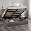 Bali Grey Oak Ottoman Storage Bed - Sizes Available