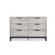 Bali Grey Oak 6 Drawer Wide Chest