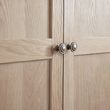 Camille Oak French Style 2 Door 1 Drawer Double Wardrobe