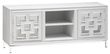 Clearance - Geo White Mirrored TV Unit - 2 Door - Brand New Item