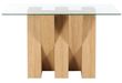 Newton Glass and Oak Effect Console Table
