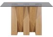 Newton Smoked Glass and Oak Effect Console Table