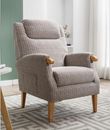 Lisbon Natural Fabric Fireside Armchair