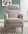 Lisbon Natural Fabric Fireside Armchair