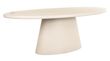 Clayton Lime Plaster 10 Seater Oval Pedestal Dining Table