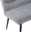 Monza Grey Fabric Corner Dining Bench - RHF