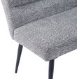 Monza Grey Fabric Corner Dining Bench - LHF