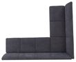 Bronx Dark Grey Fabric Corner Dining Bench - LHF