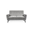 Monza Grey Mobus Fabric 2 Seater Sofa
