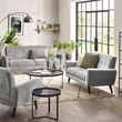 Monza Grey Mobus Fabric 2 Seater Sofa