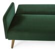 Andi Green Fabric 2 Seater Click Clack Sofa Bed