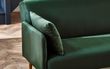 Andi Green Fabric 2 Seater Click Clack Sofa Bed