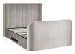 Clara Light Grey Fabric Liftup Ottoman Tv Bed