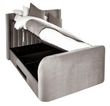 Clara Light Grey Fabric Liftup Ottoman Tv Bed