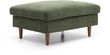 Clearance - Scott Eryx Chenille Olive Green Fabric Ottoman Footstool - FSS15913