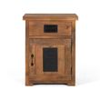 Iron Works Mango Wood 1 Door Bedside Cabinet