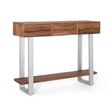 Monza Natural Acacia Wood 3 Drawer Console Table