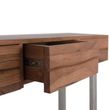 Monza Natural Acacia Wood 3 Drawer Console Table