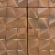 Pinole Copper Geometric Mango Wood 3 Door Medium Sideboard - 140cm