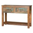 Zangird Recycled Wood 2 Drawer Console Table