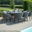 Maze Ambition Flanelle 8 Seater Oval Garden Dining Set