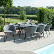 Maze Ambition Flanelle 8 Seater Oval Garden Dining Set