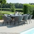 Maze Ambition Flanelle 8 Seater Oval Garden Dining Set