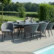 Maze Ambition Flanelle 8 Seater Oval Garden Dining Set