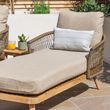 Maze New Bali Sandstone Garden Double Sunlounger Set