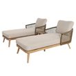 Maze New Bali Sandstone Garden Double Sunlounger Set