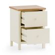 Coxmoor Ivory Painted 2 Drawer Bedside Table