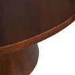 Libra Monterey Dark Wood 4 Seater Round Pedestal Dining Table - 116.5cm