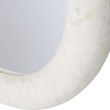 Libra Aspen White Bone Inlay Round Mirror