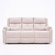 Ellison Cream Fabric 3 Seater Manual Recliner Sofa