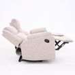 Ellison Cream Fabric 3 Seater Manual Recliner Sofa