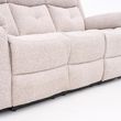 Ellison Cream Fabric 3 Seater Manual Recliner Sofa