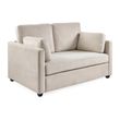 Ottilie Beige Fabric 2 Seater Sofa
