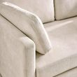 Ottilie Beige Fabric 2 Seater Sofa