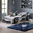 Storm Grey High Gloss Race Car Bed