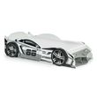 Storm Grey High Gloss Race Car Bed