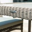 Alexander Rose Hazelmere Grey Weave Square Garden Dining Table -  80cm