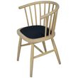 2 x Twyford Dark Grey Oak Curved Dining Chair