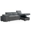 Artemis Grey Fabric Pull Out Universal Corner Sofabed
