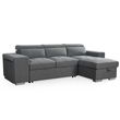 Artemis Grey Fabric Pull Out Universal Corner Sofabed