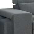 Artemis Grey Fabric Pull Out Universal Corner Sofabed
