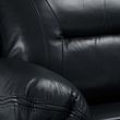 Novie Black Faux Leather 3+2 Seater Sofa Set